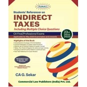 Padhuka's Students Referencer on Indirect Taxes for CA Final/Professional May 2023 Exam [IDT - Old & New Syllabus] by CA. G. Sekar | Commercial Law Publisher